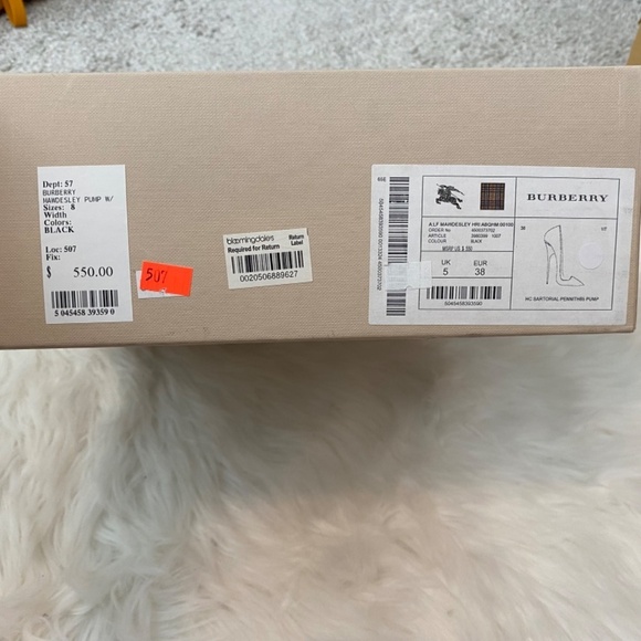 Burberry Mawdesley Pump. Black. EU 38 - Picture 13 of 15